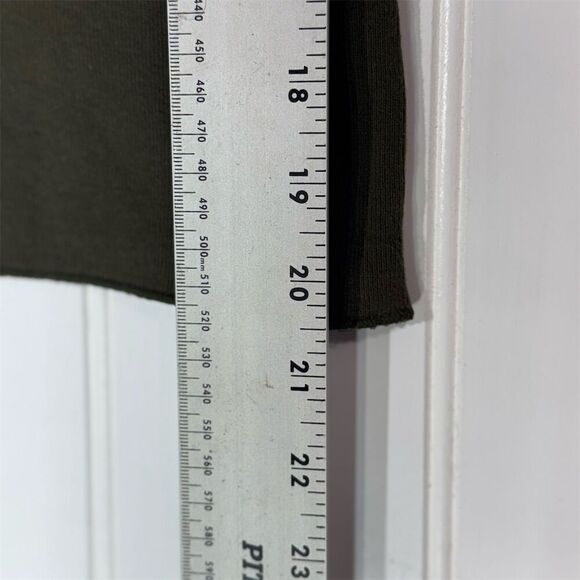 Vintage Abercrombie Olive Green Baby Tee XL Y2K Grunge Ribbed Crop Top NWT - Picture 7 of 9